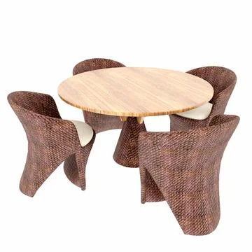 3d render armchair sofa table Stock Illustration