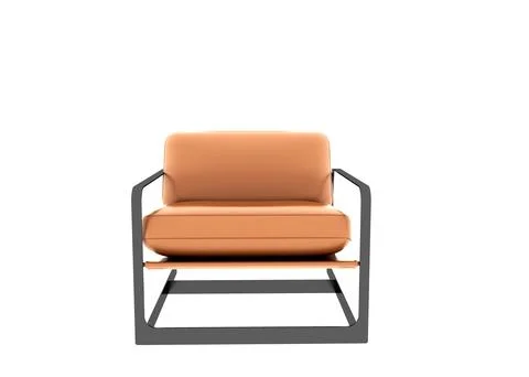 3d render armchair on white background Stock Photos