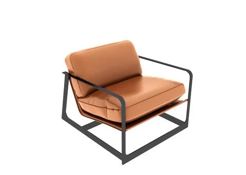 3d render armchair on white background Stock Photos
