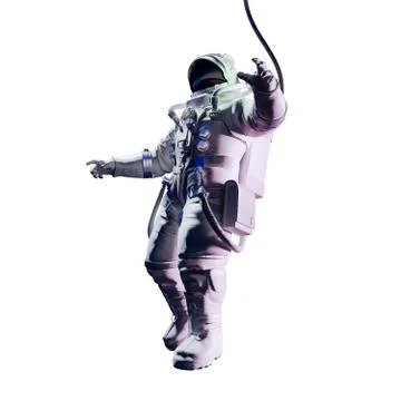3d render of astronaut in space Stock Illustration