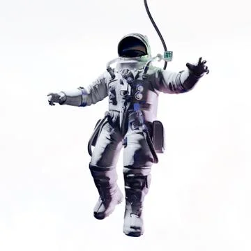 3d render of astronaut in space Stock Illustration
