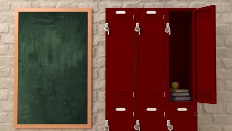 3D Render of BAck to School Concept 스톡 일러스트