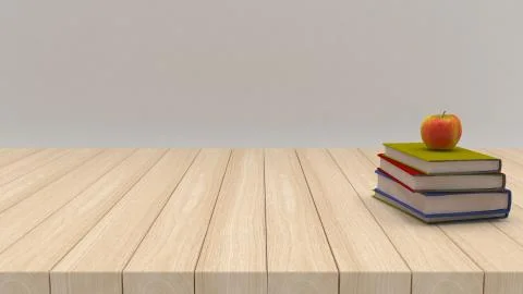 3D Render of BAck to School Concept Illustrazione stock