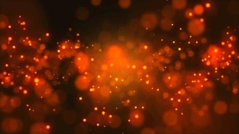 3D render background abstract particle red color illustration blurred. Stock Illustration