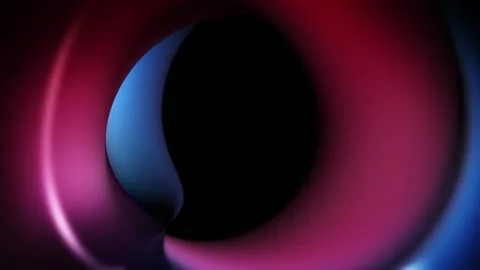 3d Render Background Animation with Colorful Swirling Liquid Circle Design Stock Footage 137627155