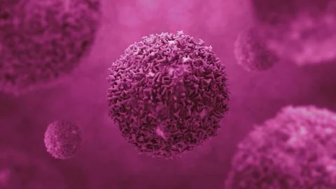 3d render background with cell elements. Medical concept with abstract molecu Stock Illustration