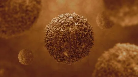 3d render background with cell elements. Medical concept with abstract molecu Stockillustratie