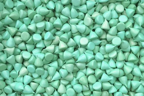 3d render background, digital illustration, abstract figures of mint color. Stock Illustration