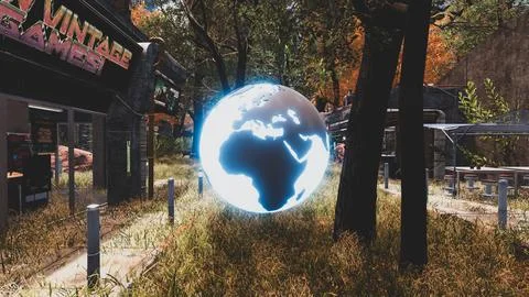 3D Render Background to ecology and sustainable development, environmental .. Stock Illustration
