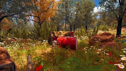 3D Render Background to ecology and sustainable development, environmental .. イラスト素材