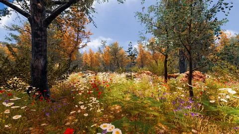 3D Render Background to ecology and sustainable development, environmental .. Stock-Illustration