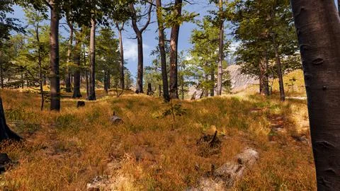 3D Render Background to ecology and sustainable development, environmental .. Stock Illustration