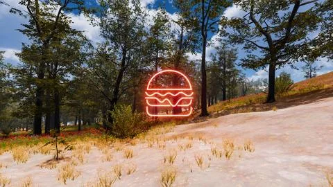 3D Render Background to ecology and sustainable development, environmental .. Stock Illustration