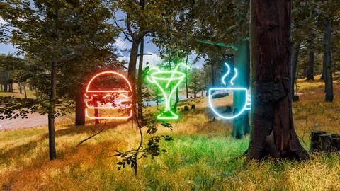 3D Render Background to ecology and sustainable development, environmental .. 库存插图