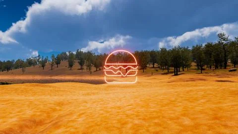 3D Render Background to ecology and sustainable development, environmental .. Stock Illustration
