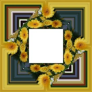 3D render of background frame Stock Illustration