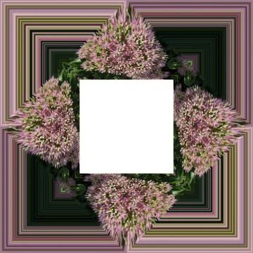 3D render of background frame Stock Illustration