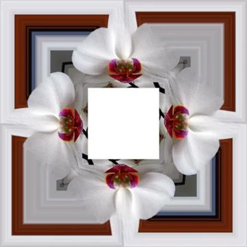 3D render of background frame Illustrazione stock