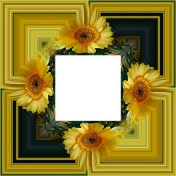 3D render of background frame Stock Illustration