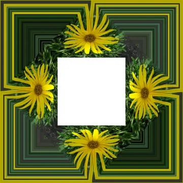 3D render of background frame Illustrazione stock