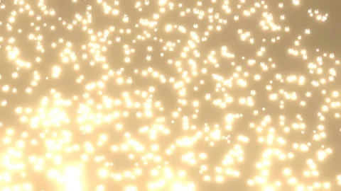 3D render background with golden flying particles, for insertion Stock Footage 324508612