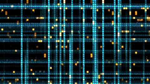 3d render background made of forms with different brightness.  Digital techno Stock Illustration