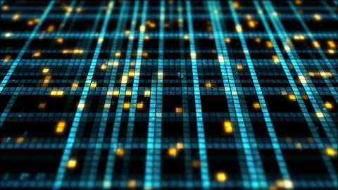 3d render background made of random square forms with different brightness.   스톡 일러스트
