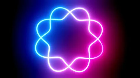 3d render. Background with neon glow, light gradient blue red magenta. 3d Illustrazione stock