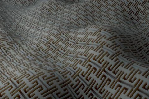 ....3d render background with oraganic light scattering. Displacement surface Stock Illustration