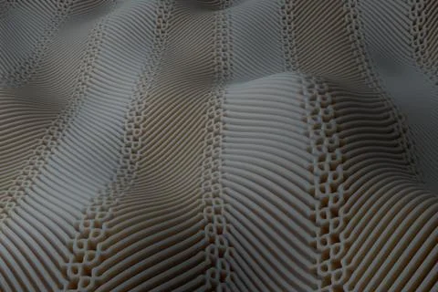 ....3d render background with oraganic light scattering. Displacement surface Stock Illustration