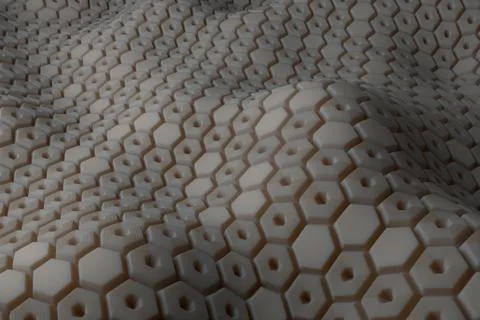 ....3d render background with oraganic light scattering. Displacement surface Stock Illustration