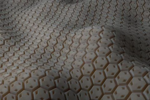 ....3d render background with oraganic light scattering. Displacement surface Stock Illustration