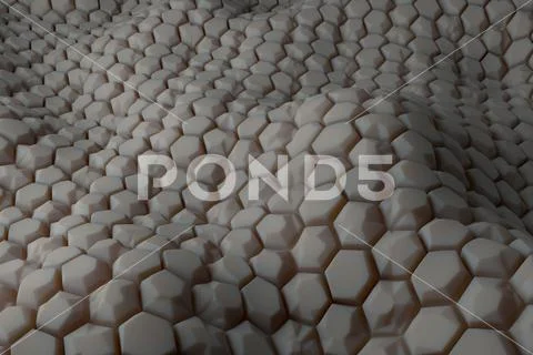 ....3d render background with oraganic light scattering. Displacement surface 스톡 일러스트
