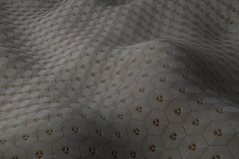 ....3d render background with oraganic light scattering. Displacement surface Stock Illustration