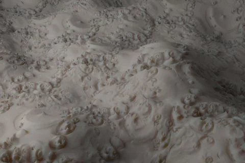 ....3d render background with oraganic light scattering. Displacement surface Illustrazione stock