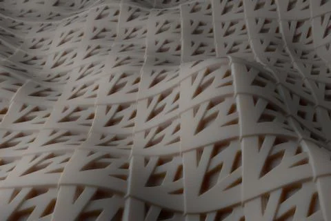 ....3d render background with oraganic light scattering. Displacement surface Stock Illustration