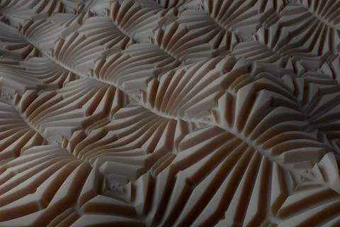 ....3d render background with oraganic light scattering. Displacement surface Stock Illustration