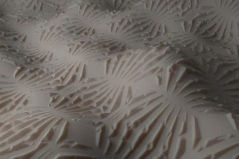 ....3d render background with oraganic light scattering. Displacement surface Stock Illustration