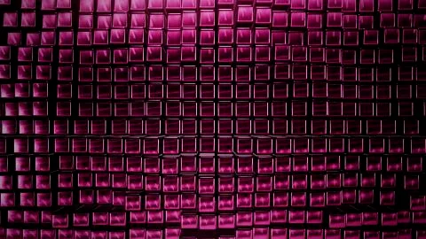 3D render Background from the pink squares Stock Illustration