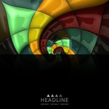 3D render background with  puff pixels colorful ornament embellishment Stock Illustration