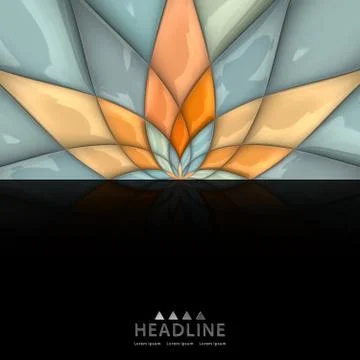 3D render background with  puff pixels colorful ornament embellishment Illustrazione stock