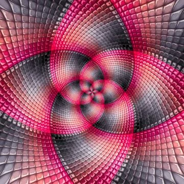 3D render background with puff pixels embellishment Illustrazione stock