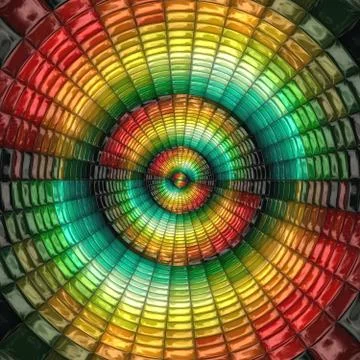3D render background with puff pixels embellishment Illustrazione stock
