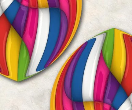 3D render background with puff pixels embellishment Illustrazione stock