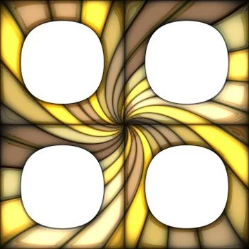 3D render background with puff pixels frames 스톡 일러스트