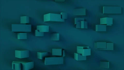 3d render background with rectangular shapes with different sizes of elements Stock Footage 95623362