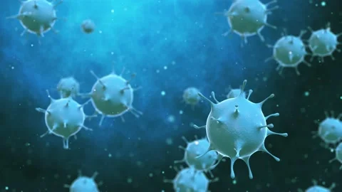 3D render bacteria virus, 3d render microbe. Stock Footage 162880788