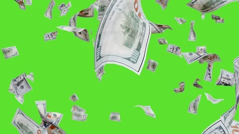 3d render Banknotes of the US American Dollar animation. 库存影片 337013563