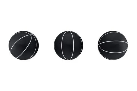 3d render of basketball metallic material Stock Illustration