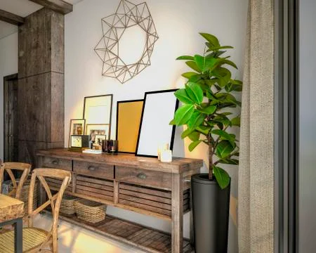 3D Render of Bathroom Stock Illustration